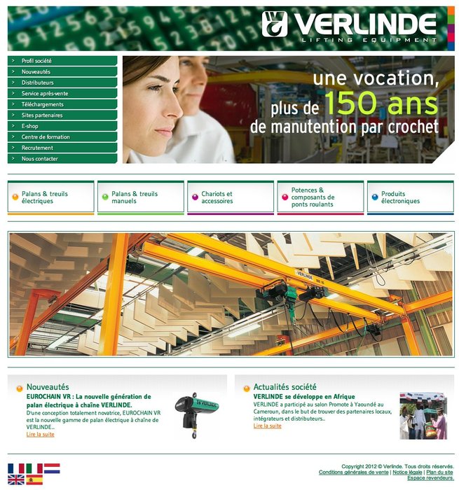 Il nuovo sito web www.verlinde.fr e www.verlinde.com